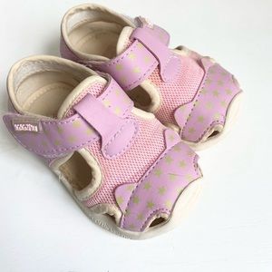 lalahzu sandals pink closed toe size 115